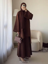 Round Neck Top & Pleated Maxi Dress 2-Piece Set